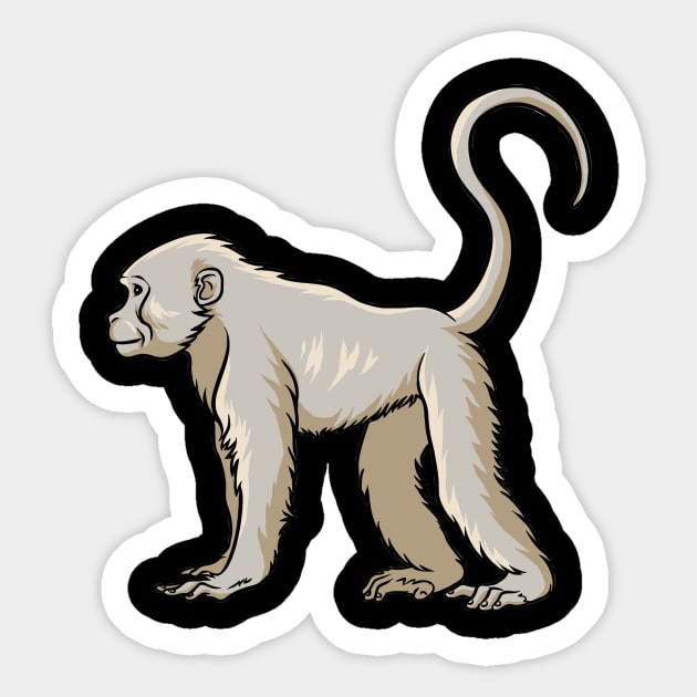 Monkey Sticker by fromherotozero